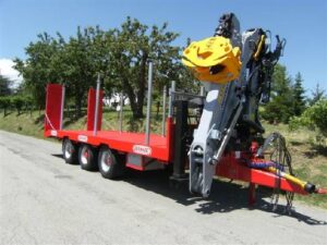 Rimorchi agricoli - Trasporto cingolati rotoballe 3 assi ravvicinati - PT407GH
